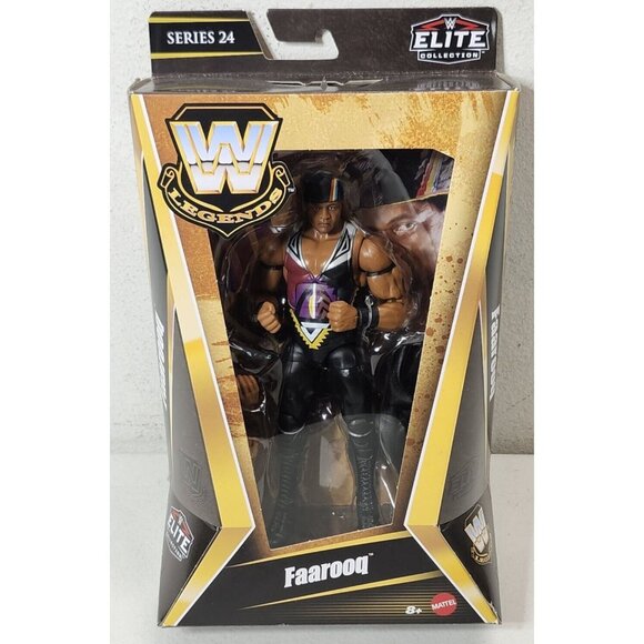 WWE Elite Legends FAAROOQ Series 24 CHASE Action Figure Target Mattel Purple NEW - Picture 1 of 6